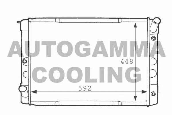 Autogamma 101114 Радіатор охолодження двигуна 101114: Купити в Україні - Добра ціна на EXIST.UA!