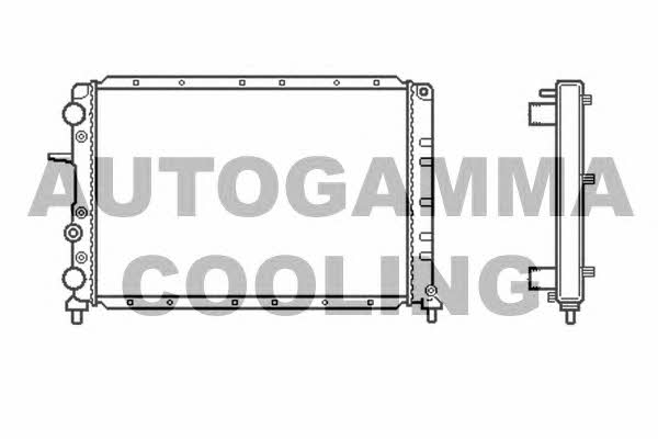 Autogamma 101179 Радіатор охолодження двигуна 101179: Купити в Україні - Добра ціна на EXIST.UA!