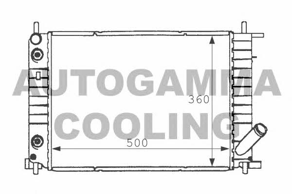 Autogamma 101196 Радіатор охолодження двигуна 101196: Купити в Україні - Добра ціна на EXIST.UA!