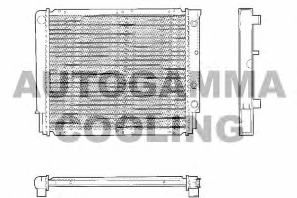 Autogamma 101288 Радіатор охолодження двигуна 101288: Приваблива ціна - Купити в Україні на EXIST.UA!