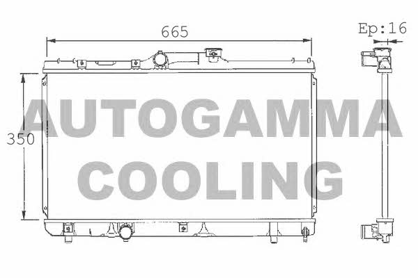 Autogamma 101354 Радіатор охолодження двигуна 101354: Купити в Україні - Добра ціна на EXIST.UA!