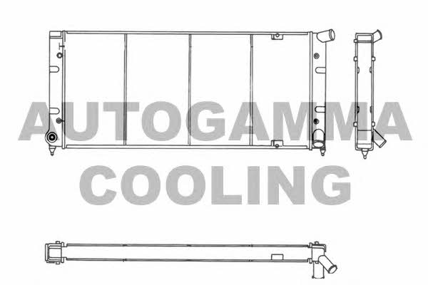 Autogamma 101374 Радіатор охолодження двигуна 101374: Купити в Україні - Добра ціна на EXIST.UA!