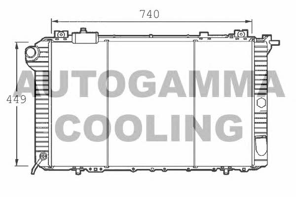Autogamma 101384 Радіатор охолодження двигуна 101384: Купити в Україні - Добра ціна на EXIST.UA!