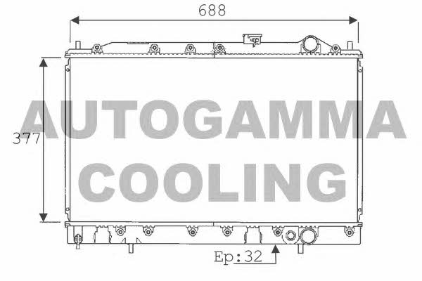 Autogamma 101433 Радіатор охолодження двигуна 101433: Купити в Україні - Добра ціна на EXIST.UA!