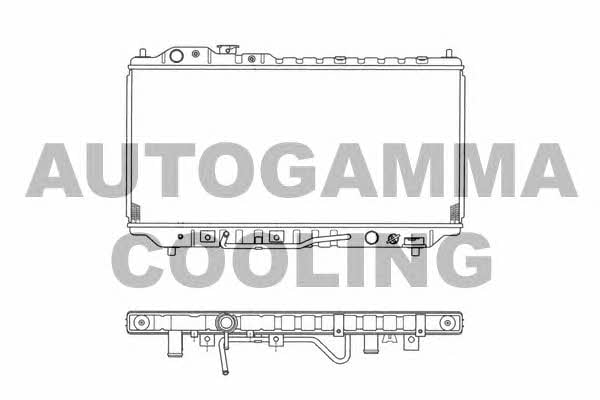 Autogamma 101451 Радіатор охолодження двигуна 101451: Приваблива ціна - Купити в Україні на EXIST.UA!