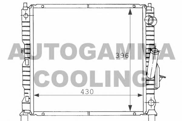Autogamma 100918 Радіатор охолодження двигуна 100918: Купити в Україні - Добра ціна на EXIST.UA!