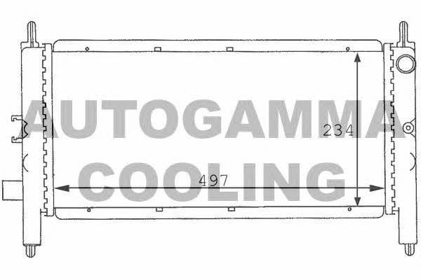 Autogamma 100919 Радіатор охолодження двигуна 100919: Купити в Україні - Добра ціна на EXIST.UA!