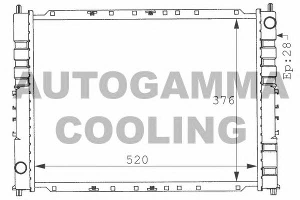 Autogamma 100925 Радіатор охолодження двигуна 100925: Купити в Україні - Добра ціна на EXIST.UA!