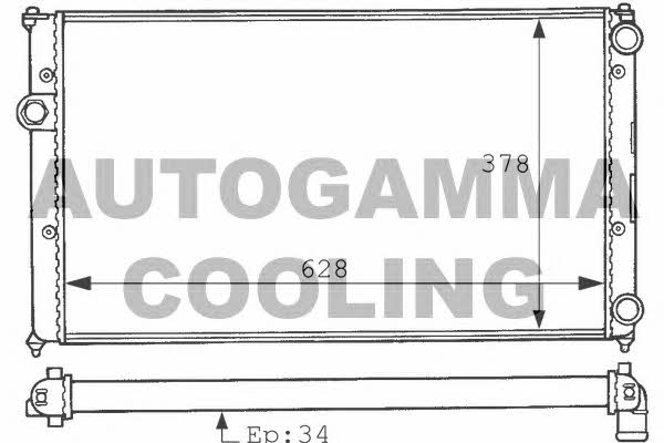 Autogamma 100951 Радіатор охолодження двигуна 100951: Купити в Україні - Добра ціна на EXIST.UA!