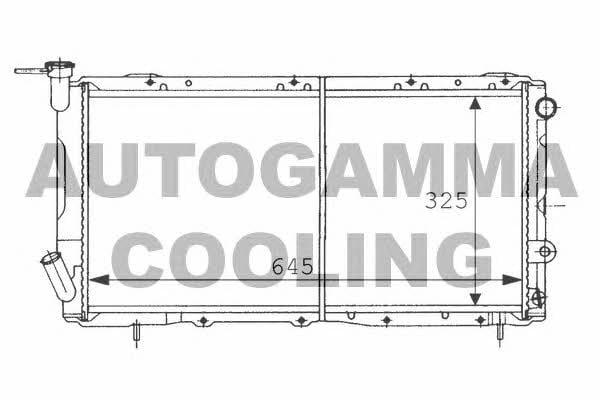 Autogamma 100971 Радіатор охолодження двигуна 100971: Приваблива ціна - Купити в Україні на EXIST.UA!