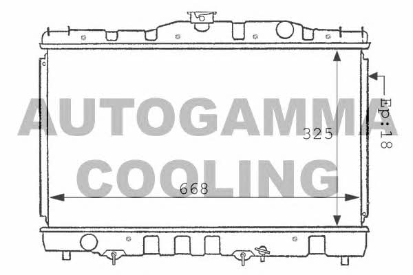 Autogamma 100996 Радіатор охолодження двигуна 100996: Купити в Україні - Добра ціна на EXIST.UA!