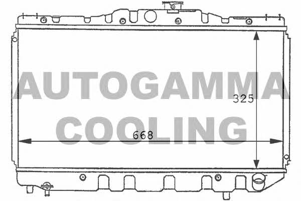 Autogamma 101003 Радіатор охолодження двигуна 101003: Купити в Україні - Добра ціна на EXIST.UA!