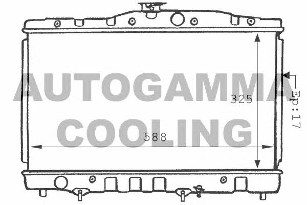 Autogamma 101015 Радіатор охолодження двигуна 101015: Купити в Україні - Добра ціна на EXIST.UA!