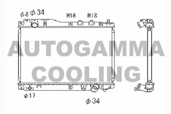 Autogamma 104417 Радіатор охолодження двигуна 104417: Купити в Україні - Добра ціна на EXIST.UA!