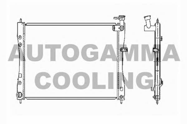 Autogamma 104418 Радіатор охолодження двигуна 104418: Купити в Україні - Добра ціна на EXIST.UA!