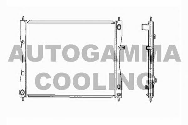 Autogamma 104419 Радіатор охолодження двигуна 104419: Приваблива ціна - Купити в Україні на EXIST.UA!