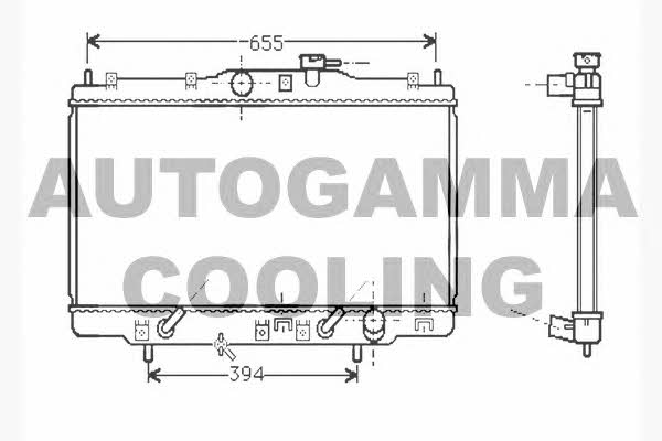 Autogamma 104513 Радіатор охолодження двигуна 104513: Купити в Україні - Добра ціна на EXIST.UA!