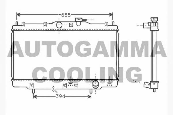 Autogamma 104514 Радіатор охолодження двигуна 104514: Купити в Україні - Добра ціна на EXIST.UA!