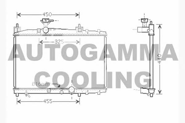 Autogamma 104571 Радіатор охолодження двигуна 104571: Купити в Україні - Добра ціна на EXIST.UA!