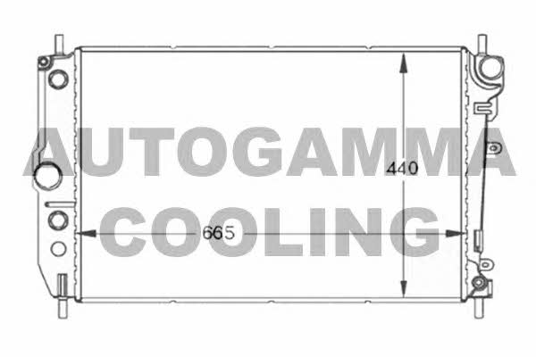 Autogamma 102130 Радіатор охолодження двигуна 102130: Купити в Україні - Добра ціна на EXIST.UA!