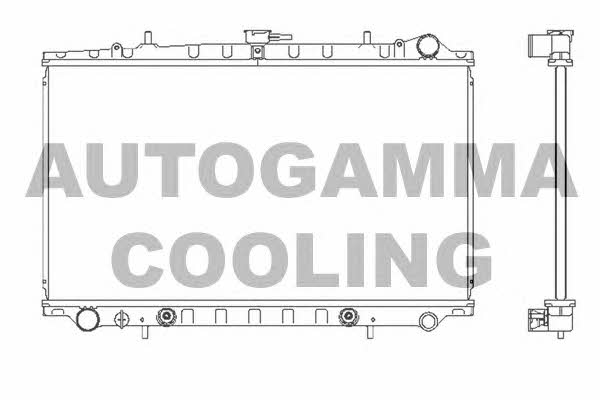 Autogamma 102208 Радіатор охолодження двигуна 102208: Приваблива ціна - Купити в Україні на EXIST.UA!