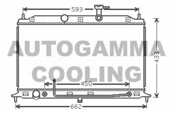 Autogamma 104846 Радіатор охолодження двигуна 104846: Купити в Україні - Добра ціна на EXIST.UA!