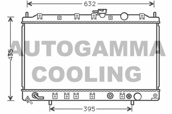 Autogamma 104857 Радіатор охолодження двигуна 104857: Купити в Україні - Добра ціна на EXIST.UA!