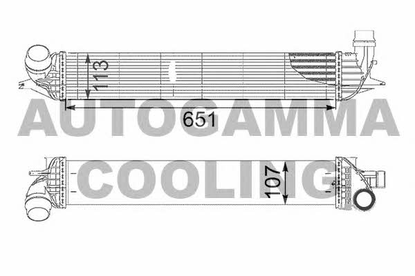 Autogamma 105097 Інтеркулер 105097: Купити в Україні - Добра ціна на EXIST.UA!