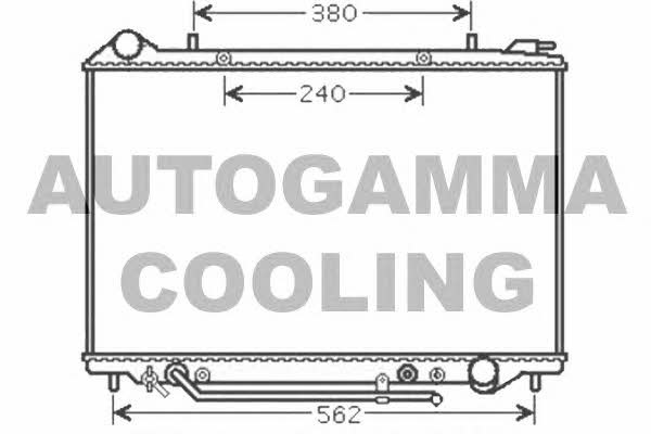 Autogamma 105100 Радіатор охолодження двигуна 105100: Купити в Україні - Добра ціна на EXIST.UA!