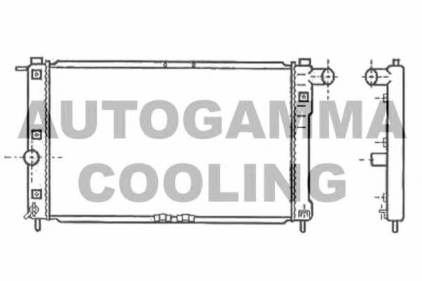 Autogamma 102581 Радіатор охолодження двигуна 102581: Купити в Україні - Добра ціна на EXIST.UA!