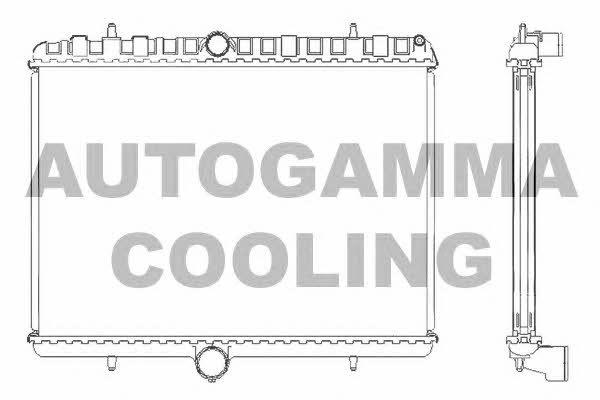 Autogamma 105123 Радіатор охолодження двигуна 105123: Купити в Україні - Добра ціна на EXIST.UA!