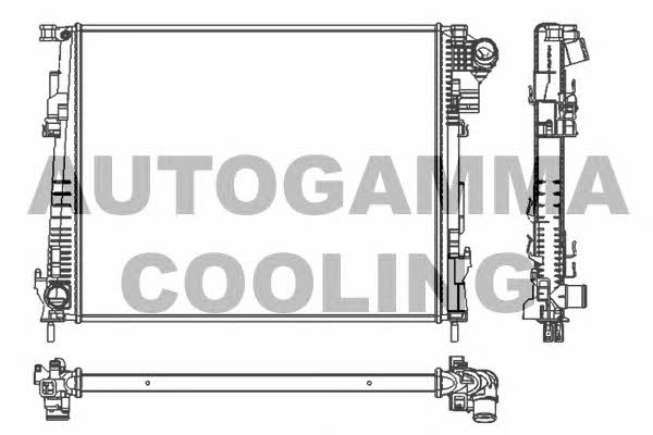 Autogamma 105143 Радіатор охолодження двигуна 105143: Купити в Україні - Добра ціна на EXIST.UA!