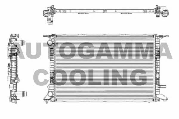 Autogamma 105155 Радіатор охолодження двигуна 105155: Купити в Україні - Добра ціна на EXIST.UA!
