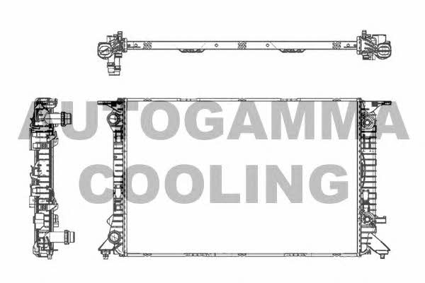 Autogamma 105156 Радіатор охолодження двигуна 105156: Купити в Україні - Добра ціна на EXIST.UA!