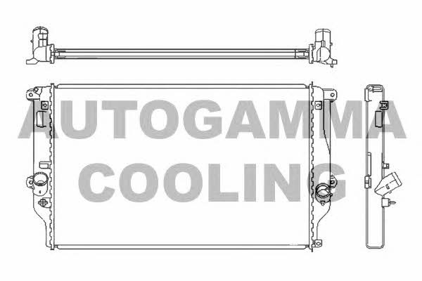 Autogamma 105184 Радіатор охолодження двигуна 105184: Купити в Україні - Добра ціна на EXIST.UA!