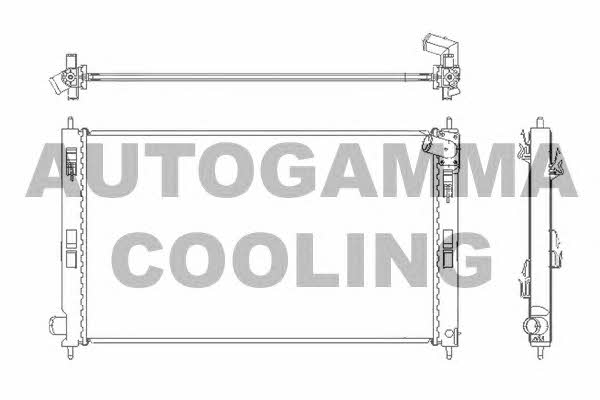 Autogamma 105216 Радіатор охолодження двигуна 105216: Купити в Україні - Добра ціна на EXIST.UA!