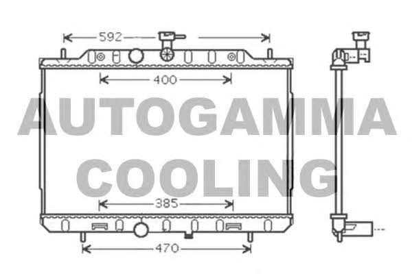 Autogamma 105265 Радіатор охолодження двигуна 105265: Купити в Україні - Добра ціна на EXIST.UA!