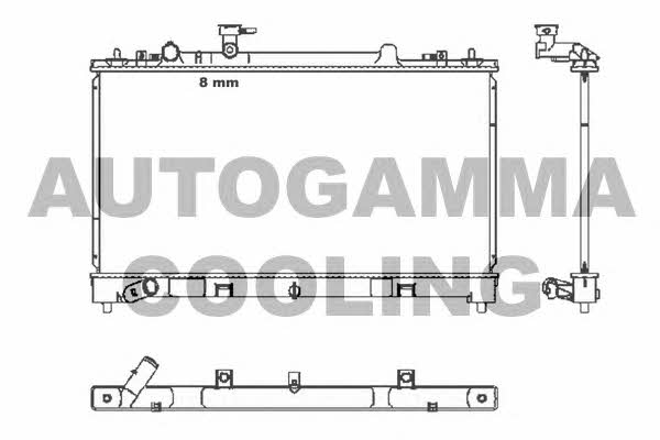 Autogamma 105385 Радіатор охолодження двигуна 105385: Купити в Україні - Добра ціна на EXIST.UA!