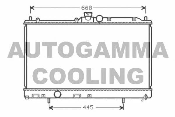 Autogamma 105397 Радіатор охолодження двигуна 105397: Приваблива ціна - Купити в Україні на EXIST.UA!