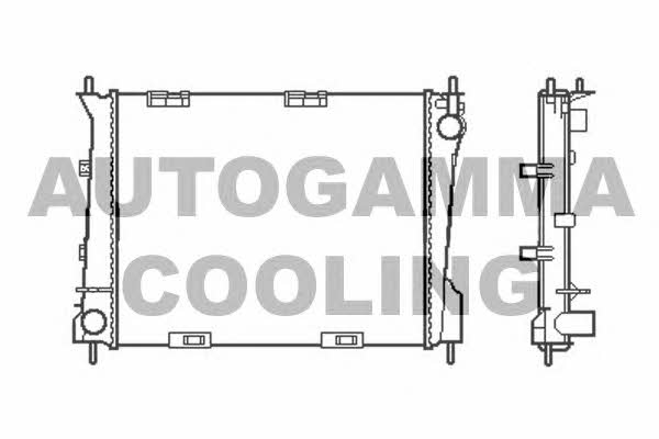 Autogamma 105468 Радіатор охолодження двигуна 105468: Купити в Україні - Добра ціна на EXIST.UA!
