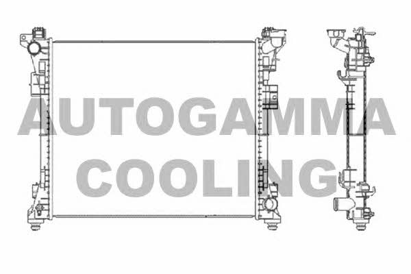 Autogamma 105484 Радіатор охолодження двигуна 105484: Купити в Україні - Добра ціна на EXIST.UA!