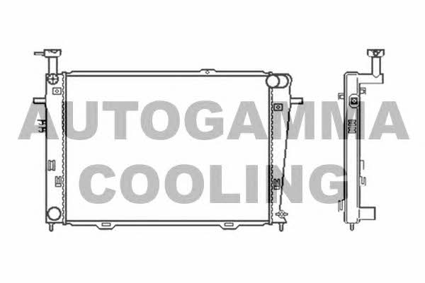 Autogamma 105581 Радіатор охолодження двигуна 105581: Купити в Україні - Добра ціна на EXIST.UA!