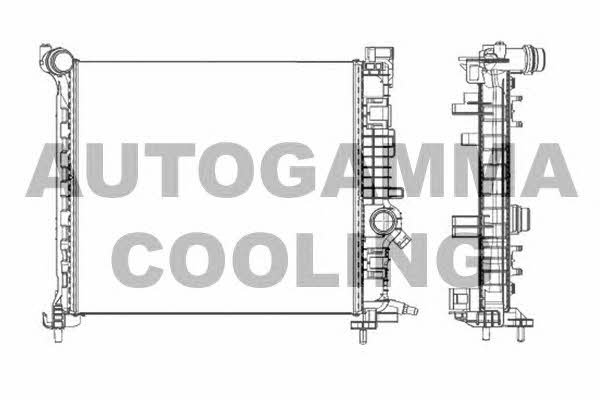 Autogamma 105621 Радіатор охолодження двигуна 105621: Приваблива ціна - Купити в Україні на EXIST.UA!