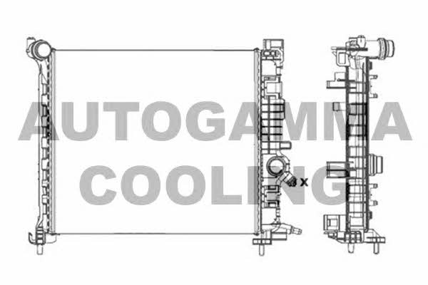 Autogamma 105622 Радіатор охолодження двигуна 105622: Приваблива ціна - Купити в Україні на EXIST.UA!