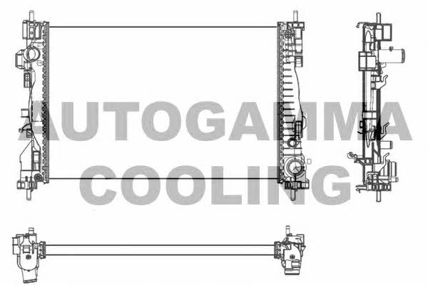 Autogamma 105625 Радіатор охолодження двигуна 105625: Купити в Україні - Добра ціна на EXIST.UA!