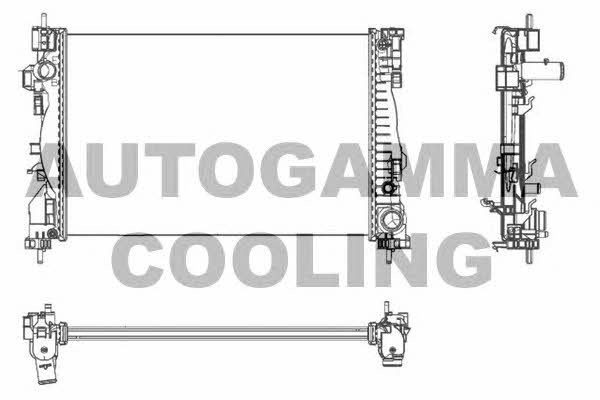 Autogamma 105627 Радіатор охолодження двигуна 105627: Купити в Україні - Добра ціна на EXIST.UA!