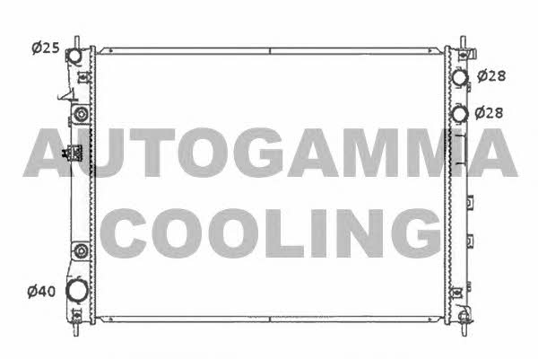 Autogamma 105652 Радіатор охолодження двигуна 105652: Приваблива ціна - Купити в Україні на EXIST.UA!