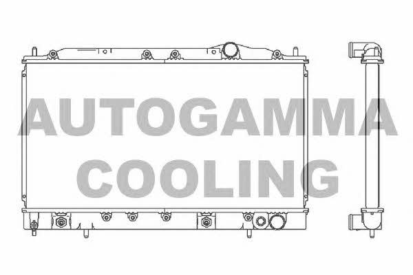 Autogamma 103163 Радіатор охолодження двигуна 103163: Приваблива ціна - Купити в Україні на EXIST.UA!