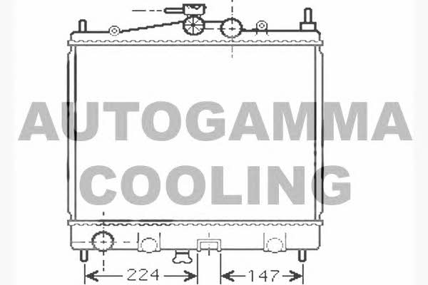 Autogamma 104598 Радіатор охолодження двигуна 104598: Купити в Україні - Добра ціна на EXIST.UA!