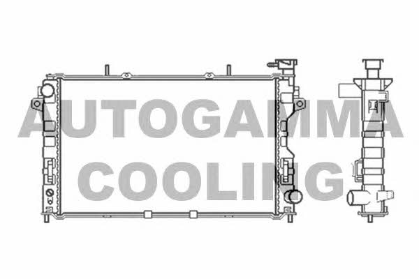 Autogamma 103400 Радіатор охолодження двигуна 103400: Купити в Україні - Добра ціна на EXIST.UA!